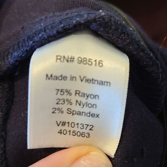 Coldwater creek natural fit womens navy blue pants‎ size PS 8 - Picture 7 of 7